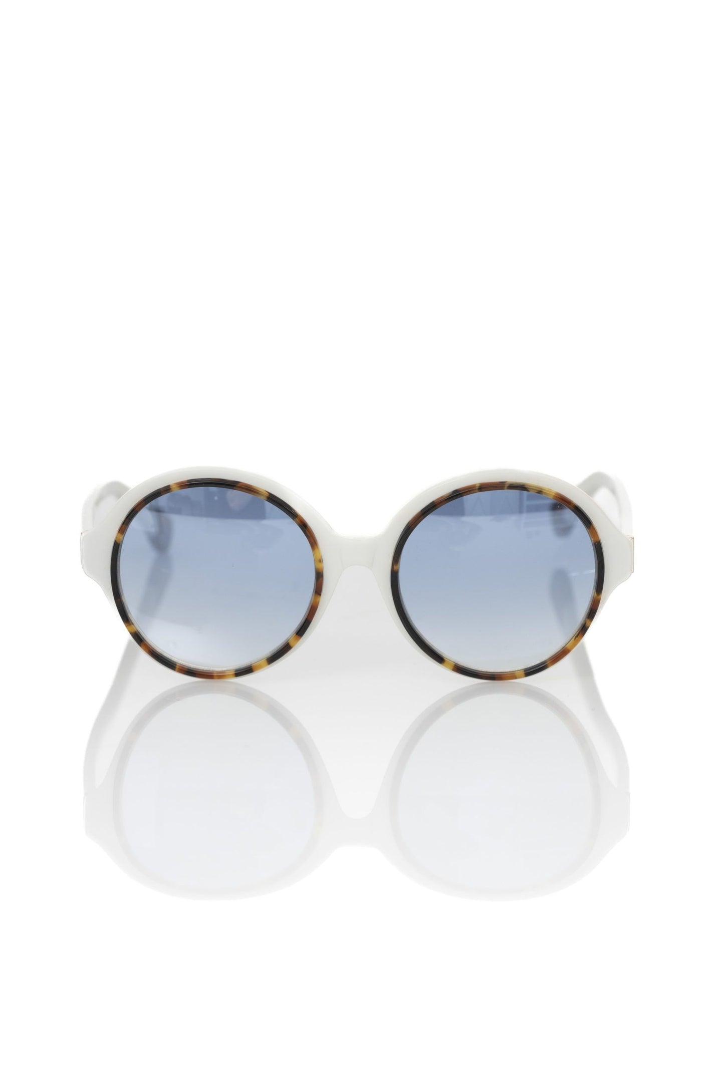 Frankie Morello White Acetate Women's Sunglasses