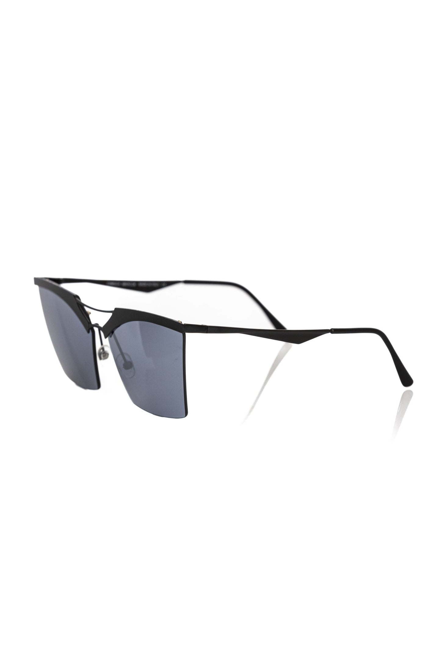 Lunettes de soleil noires métallisées Frankie Morello pour femme