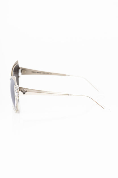 Frankie Morello Gray Acetate Women Sunglasses