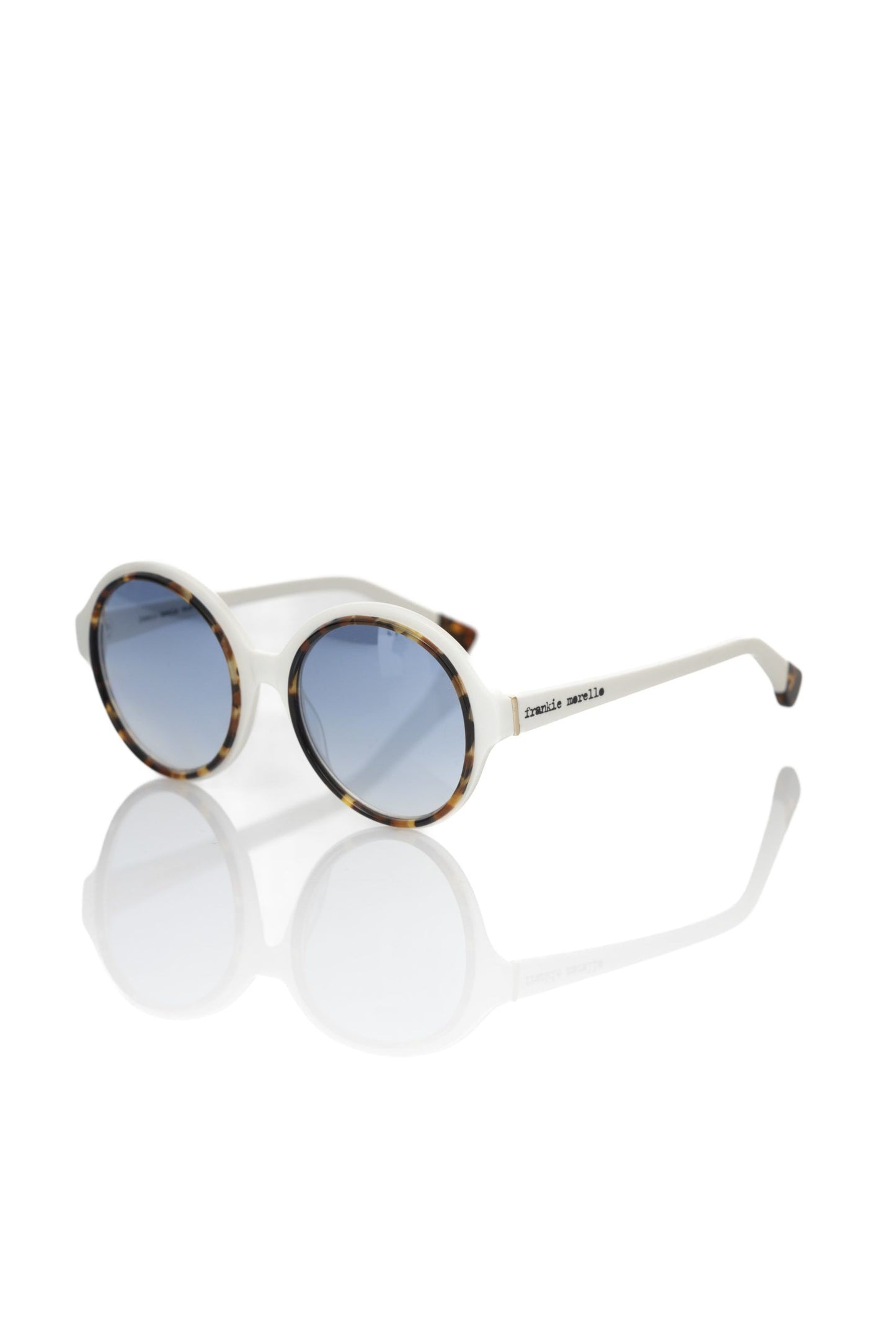 Frankie Morello White Acetate Women's Sunglasses