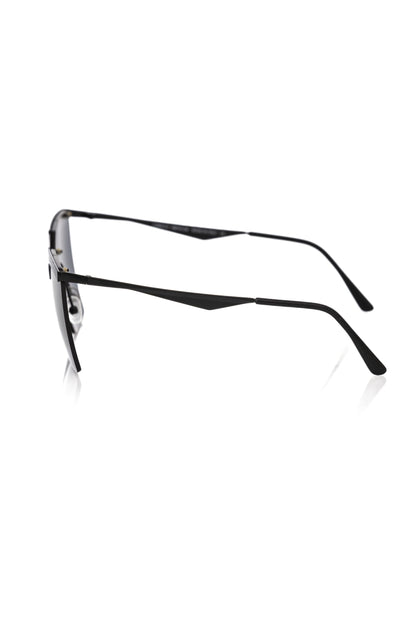 Lunettes de soleil noires métallisées Frankie Morello pour femme