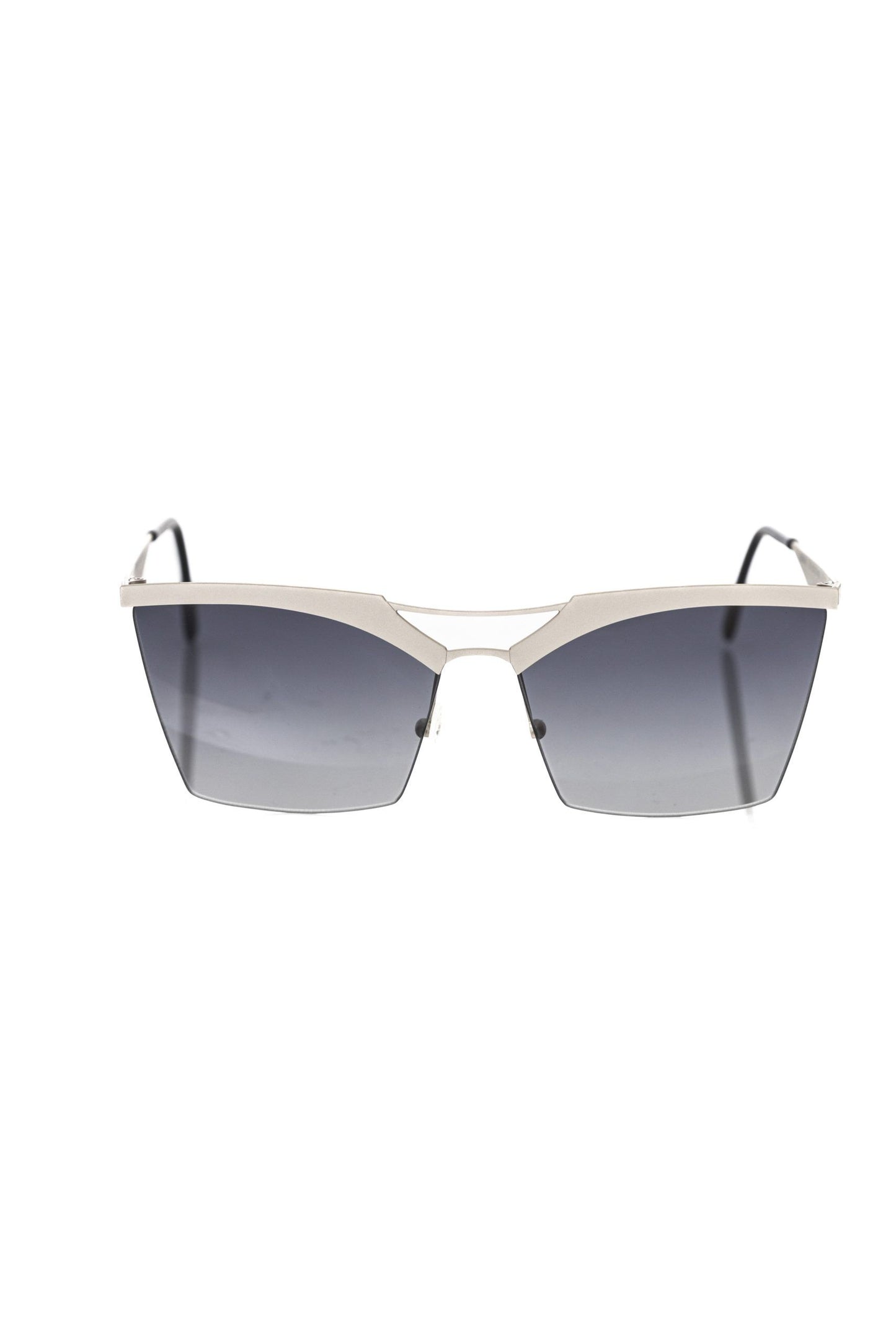 Frankie Morello Silver Metallic Women Sunglasses