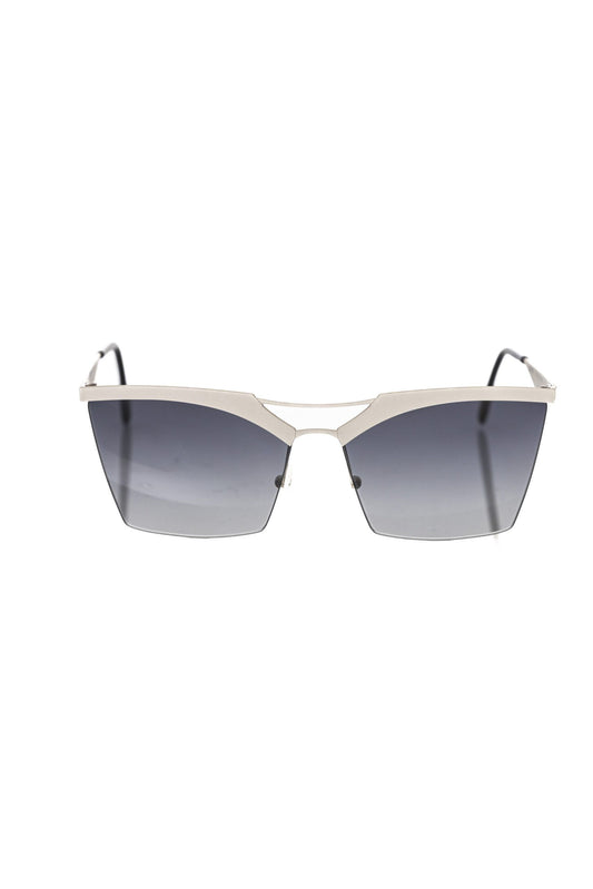 Frankie Morello Silver Metallic Women Sunglasses