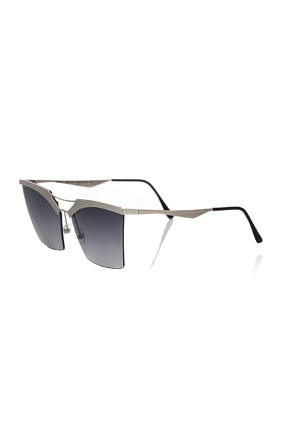 Frankie Morello Silver Metallic Women Sunglasses