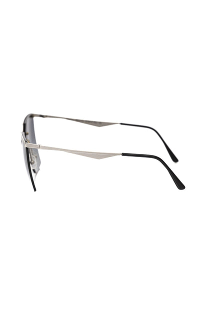 Frankie Morello Silver Metallic Women Sunglasses