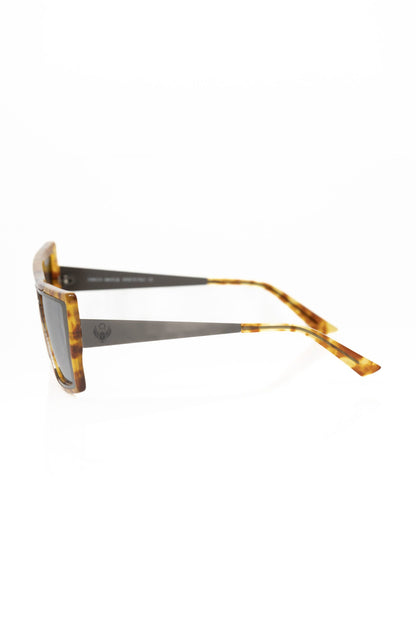 Lunettes de soleil Frankie Morello en acétate marron pour femme