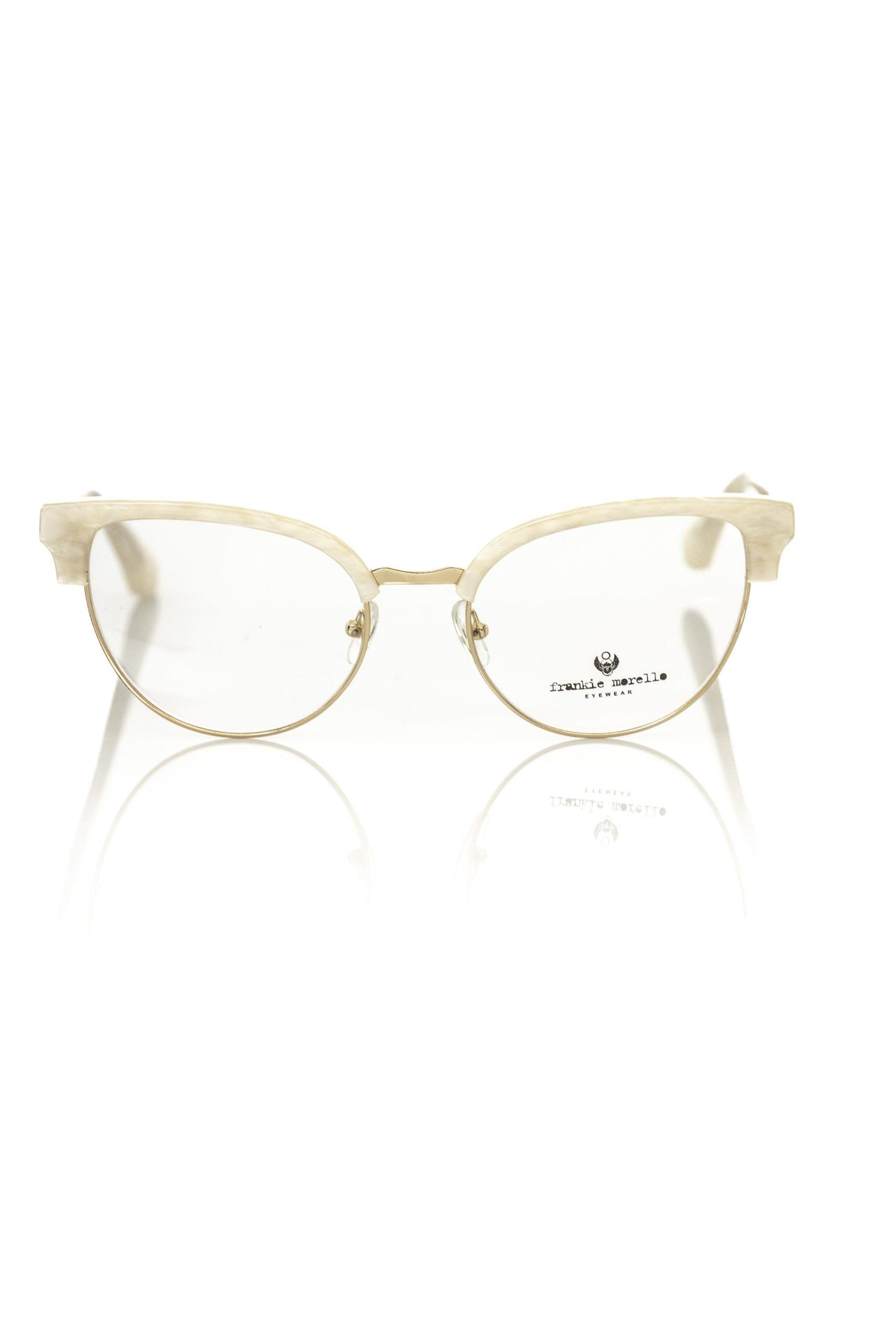 Monture Frankie Morello blanche métallisée pour femme