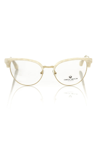 Monture Frankie Morello blanche métallisée pour femme