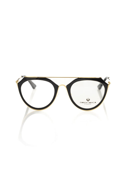 Frankie Morello Aviator-Style Chic Eyeglasses with Gold Accents by Frankie Morello