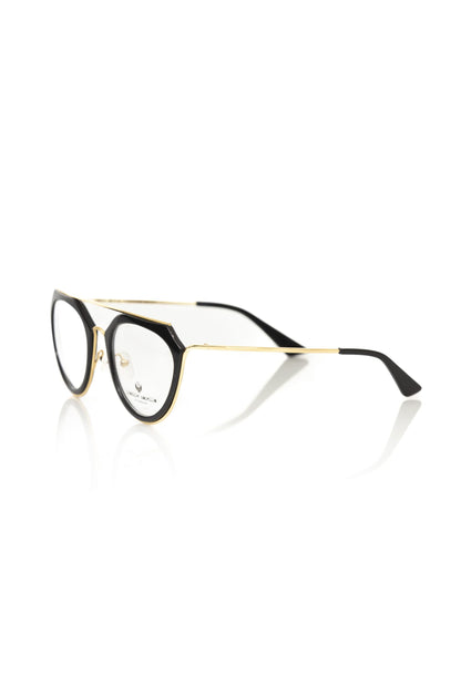 Frankie Morello Aviator-Style Chic Eyeglasses with Gold Accents by Frankie Morello
