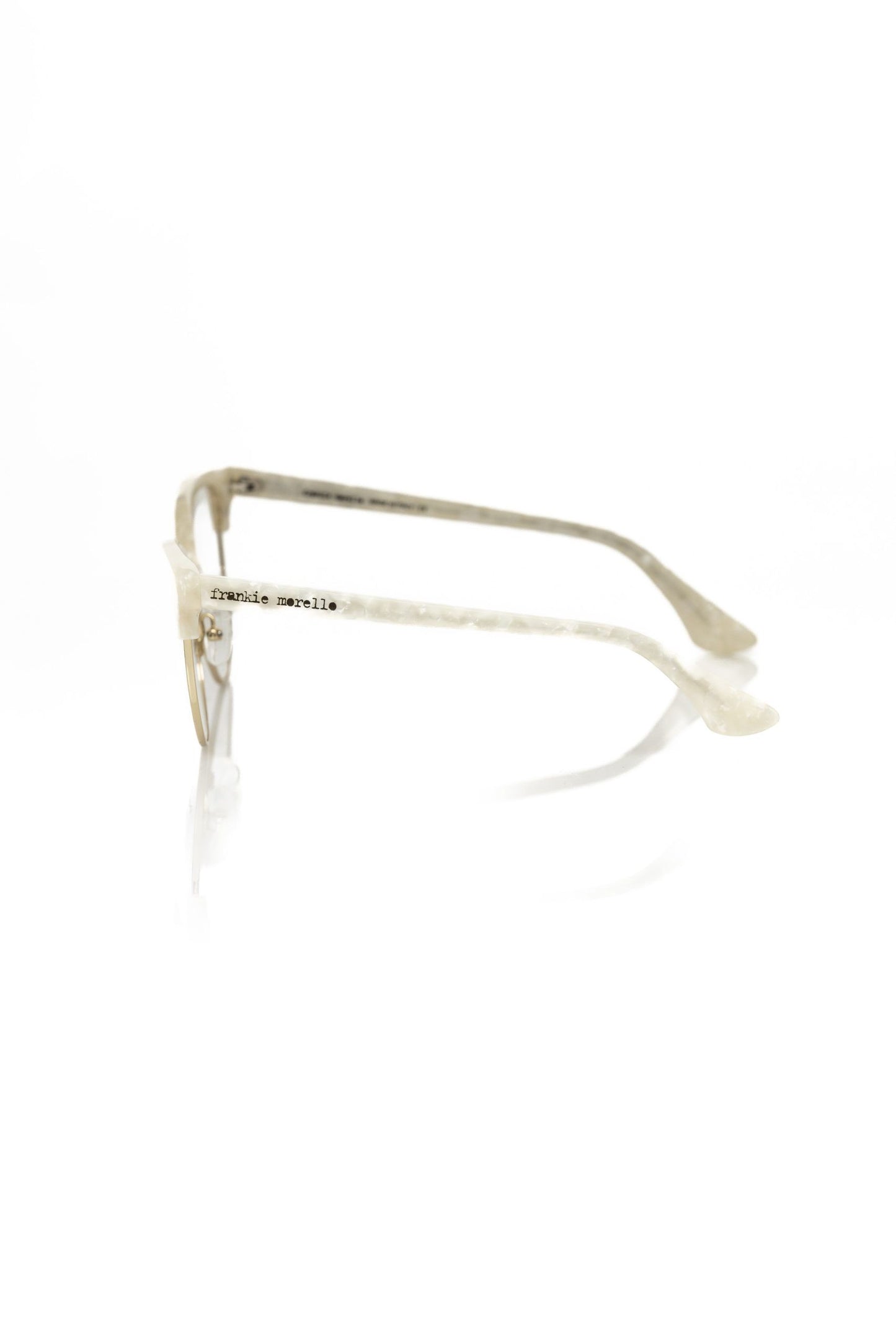 Monture Frankie Morello blanche métallisée pour femme
