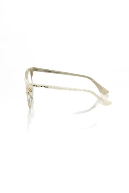 Monture Frankie Morello blanche métallisée pour femme