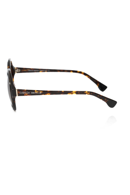 Lunettes de soleil Frankie Morello en acétate noir pour femme