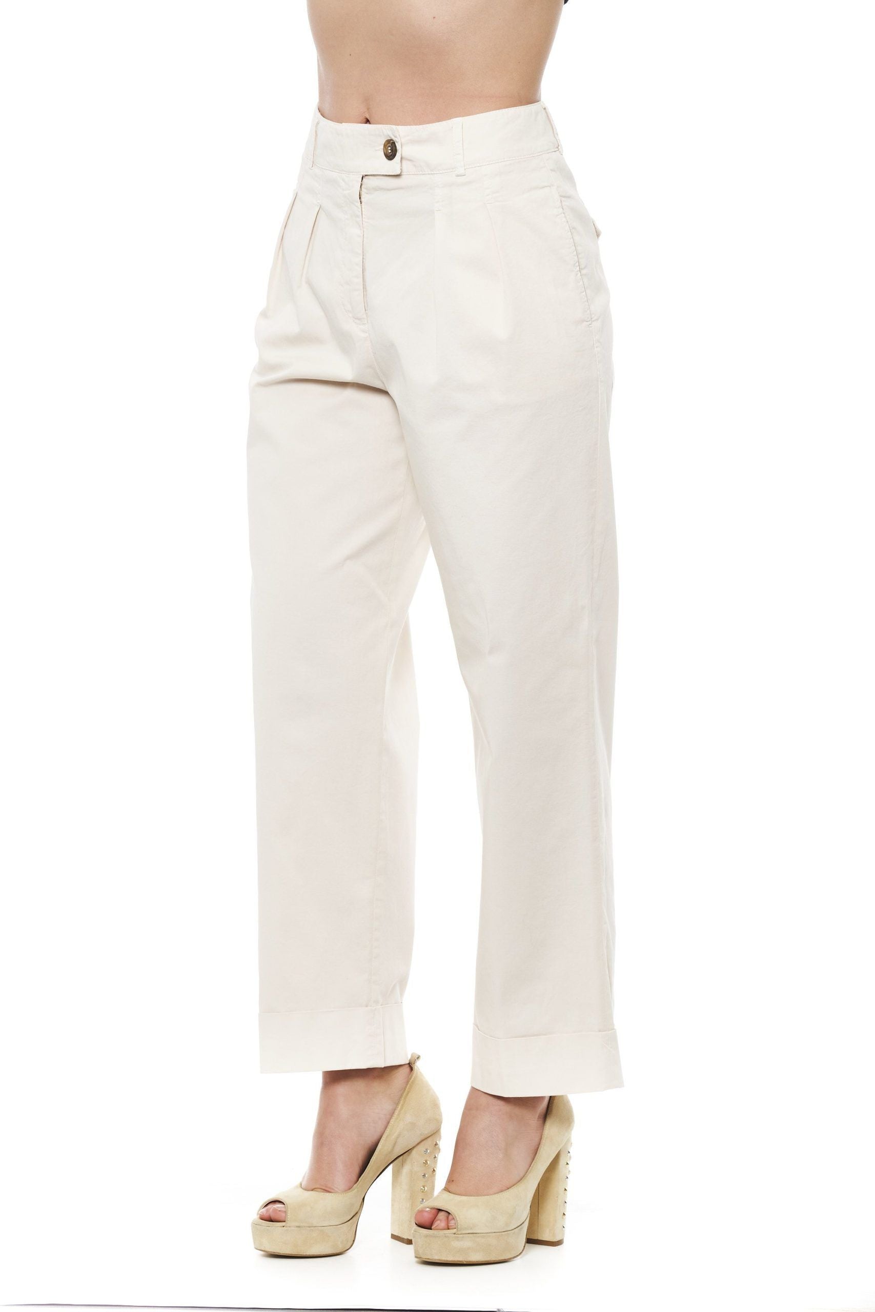 Peserico Beige Wide Palazzo Pants by Peserico
