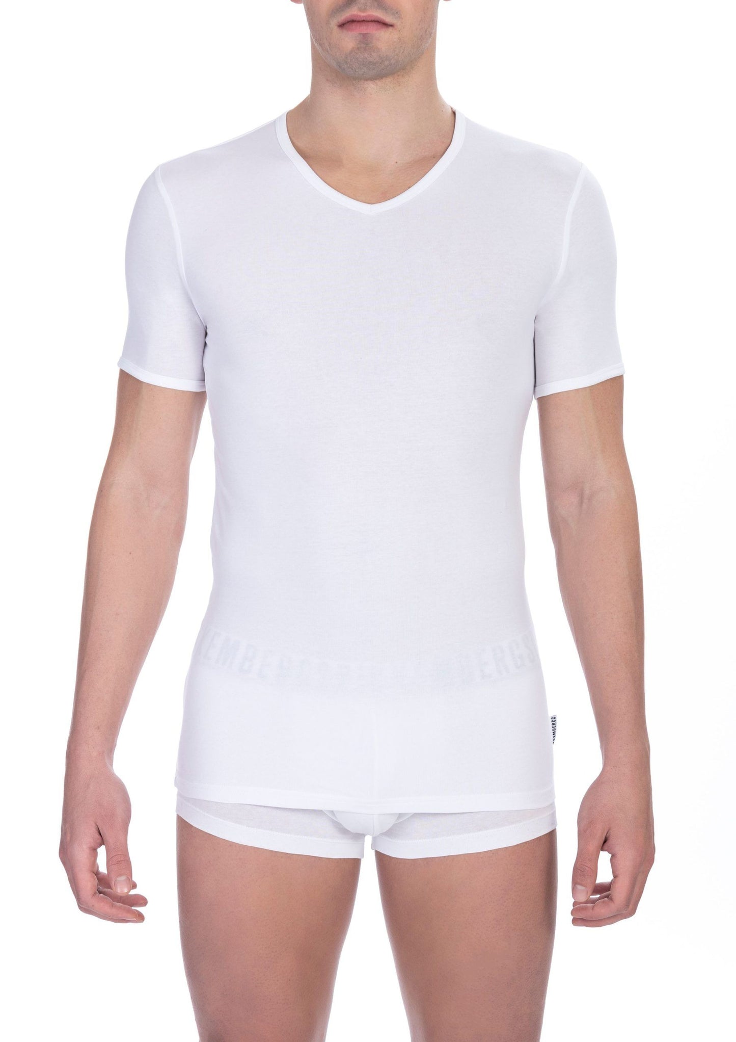 T-shirt homme en coton blanc Bikkembergs