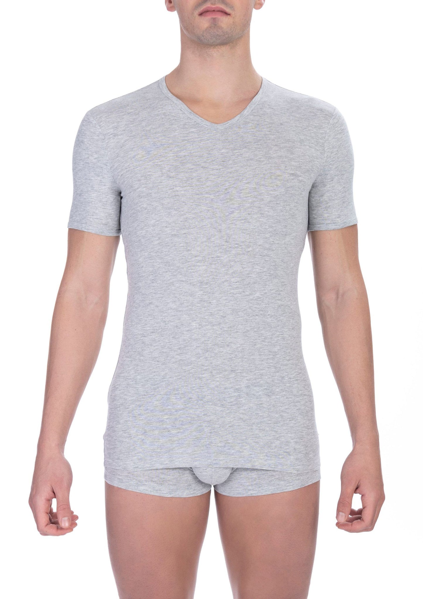 T-shirt Bikkembergs en coton gris pour homme