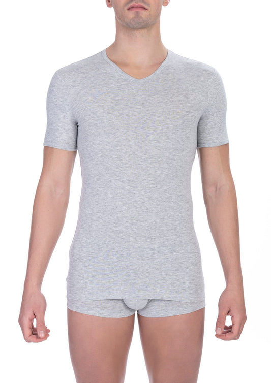 T-shirt Bikkembergs en coton gris pour homme
