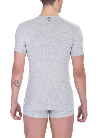 T-shirt Bikkembergs en coton gris pour homme