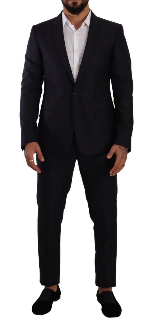 Costume homme élégant coupe slim Dolce &amp; Gabbana en laine, soie et cachemire
