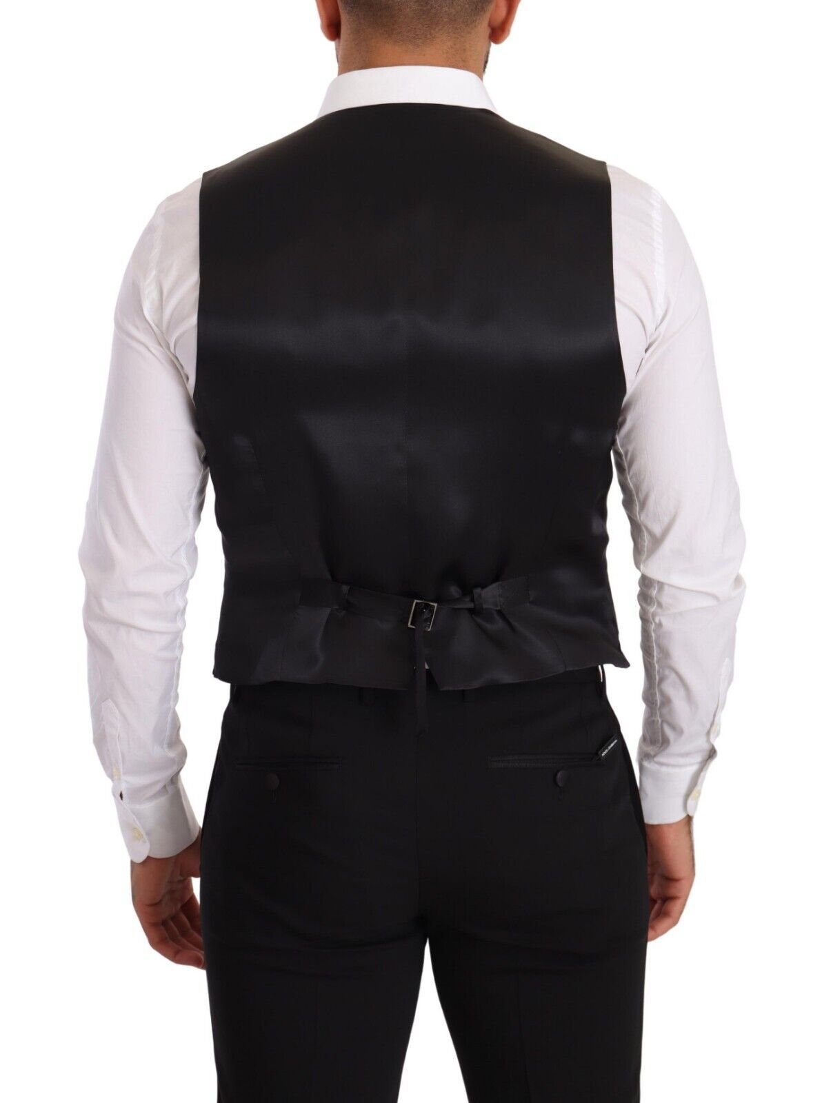 Dolce &amp; Gabbana Élégant gilet en soie grise