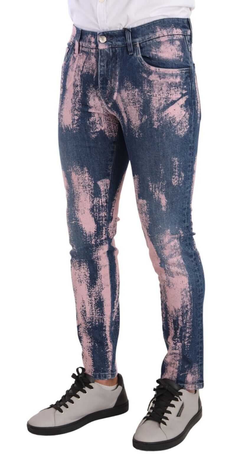Jean slim skinny élégant Dolce &amp; Gabbana en denim tie-dye