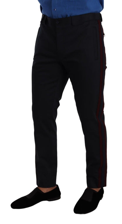 Pantalon chino slim fit Dolce &amp; Gabbana Chic en bleu