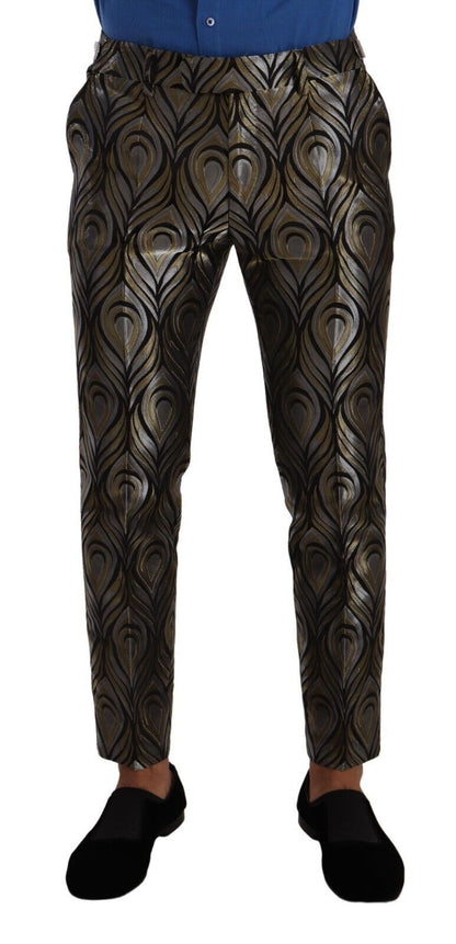 Pantalon habillé métallisé élégant coupe slim Dolce &amp; Gabbana