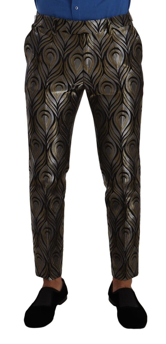 Pantalon habillé métallisé élégant coupe slim Dolce &amp; Gabbana