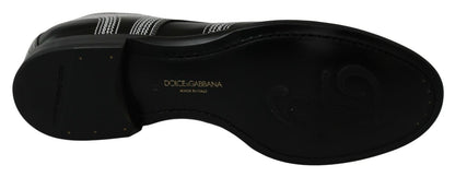 Chaussures Derby élégantes noires et blanches Dolce &amp; Gabbana