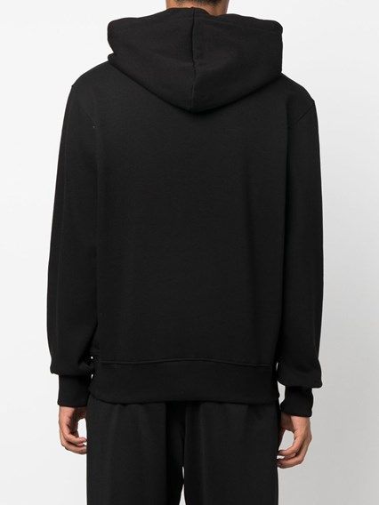 Versace Jeans Chic Black Hooded Sweatshirt by Versace Jeans