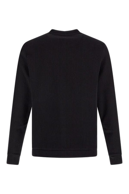 Hugo Boss Elegant Black Cotton Round Neck Sweatshirt by Hugo Boss