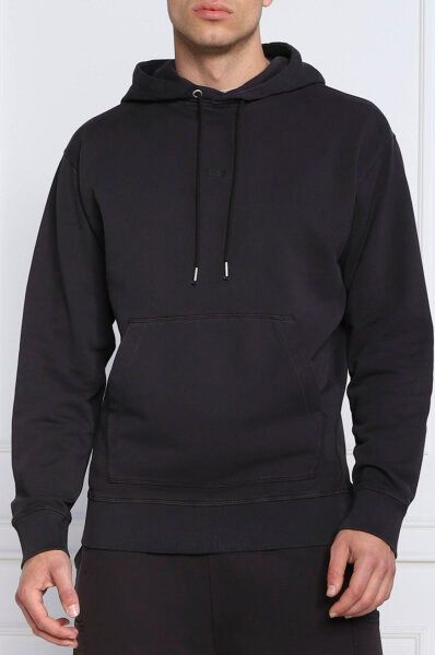 Hugo Boss Elegant Dark Blue Cotton Hooded Sweatshirt by Hugo Boss