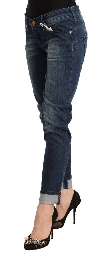 Huit jeans skinny bleus sophistiqués