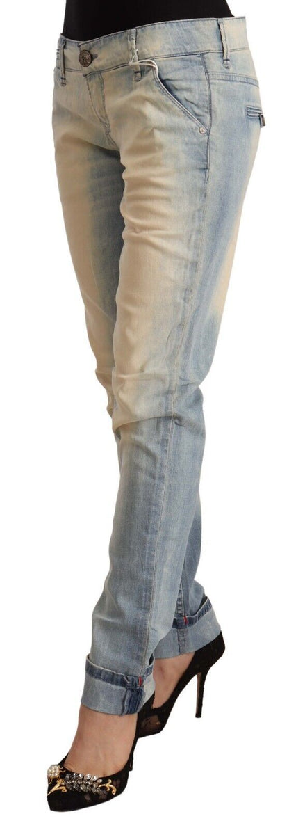 Jean skinny bleu clair en coton Eight Chic