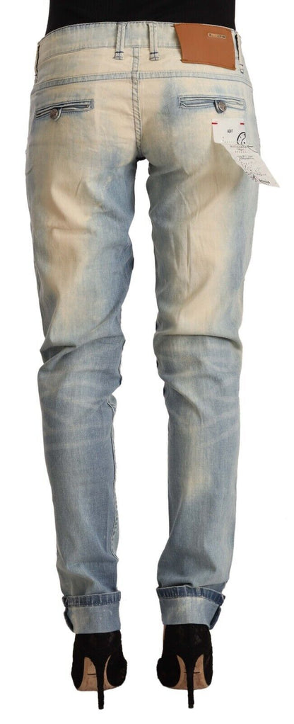 Jean skinny bleu clair en coton Eight Chic