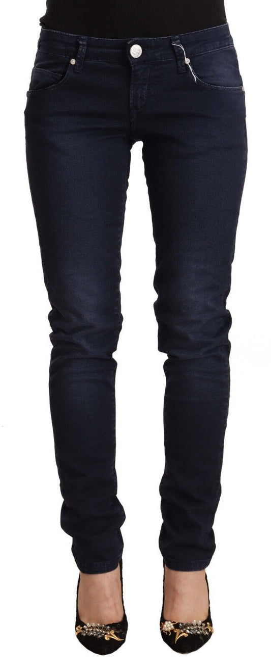 Jean skinny taille basse Eight Chic bleu