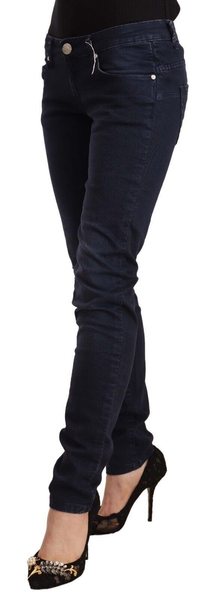 Jean skinny taille basse Eight Chic bleu