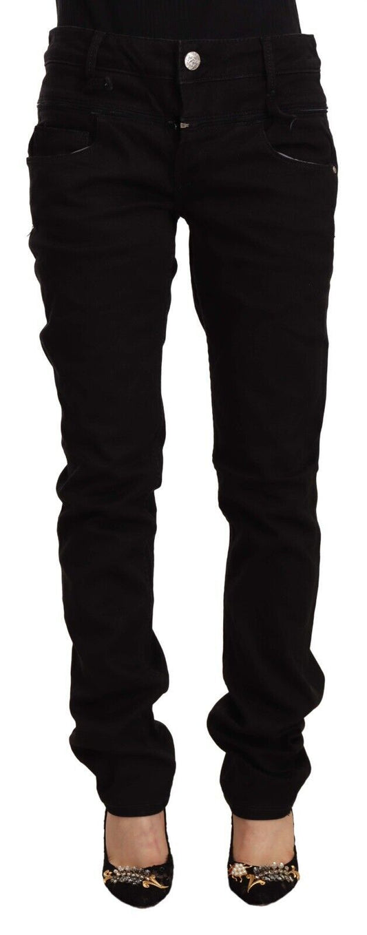 Jean skinny taille basse noir Eight Chic