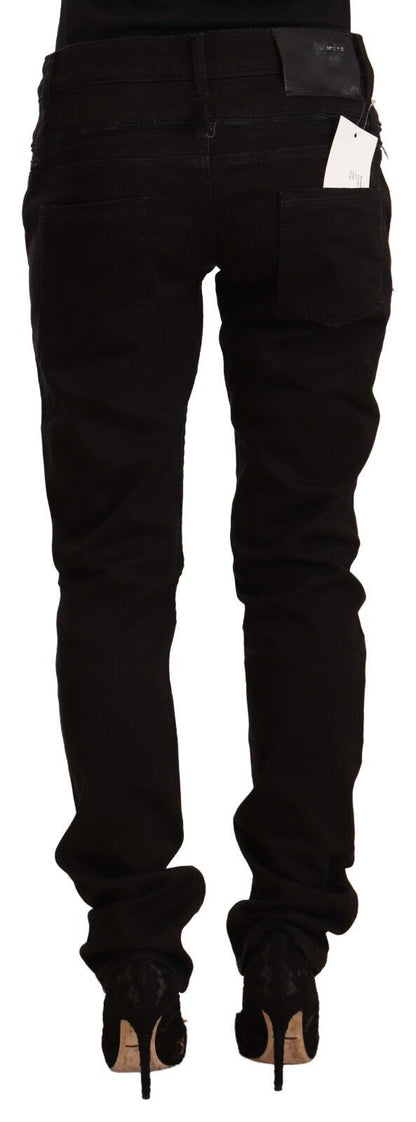 Jean skinny taille basse noir Eight Chic
