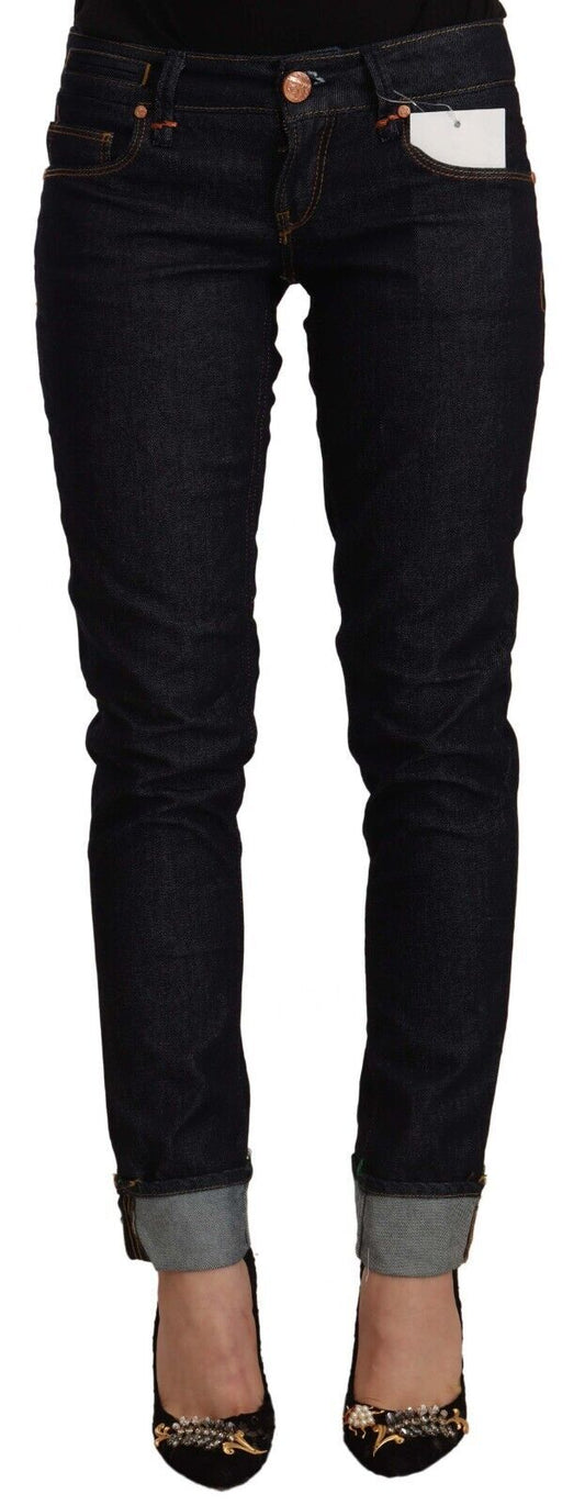 Jean skinny noir taille basse Eight Chic