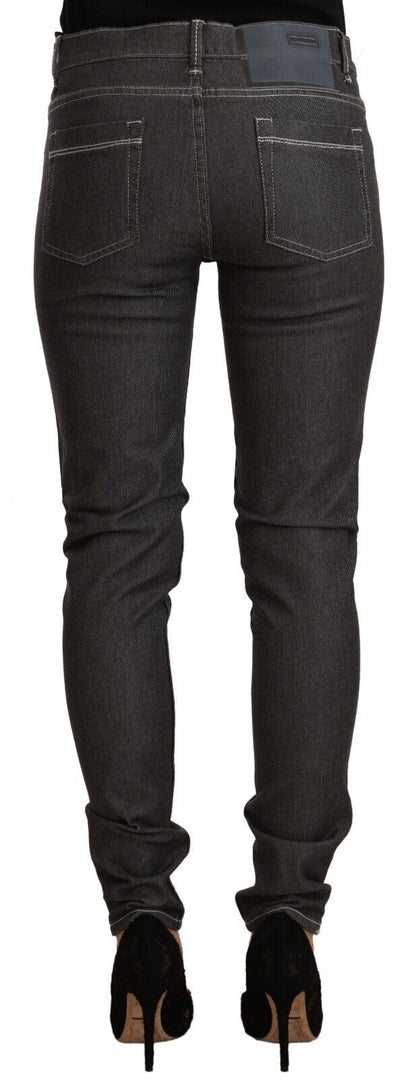Jean skinny noir taille moyenne Eight Chic