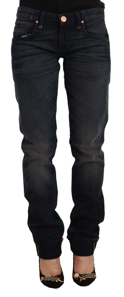 Huit jeans skinny noirs délavés élégants