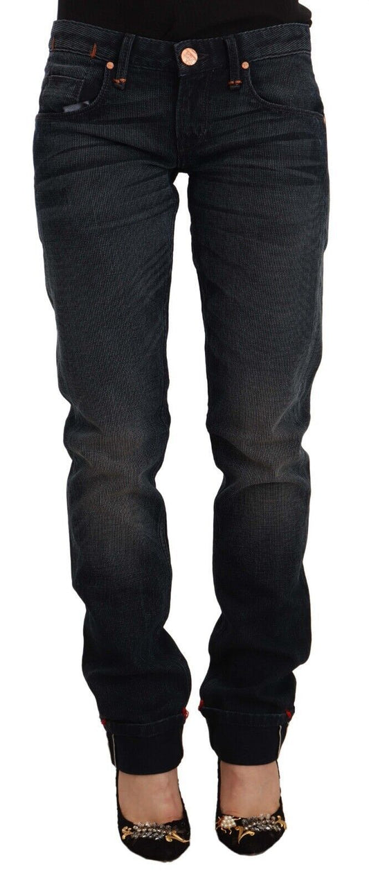Huit jeans skinny noirs délavés élégants
