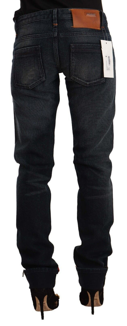 Huit jeans skinny noirs délavés élégants
