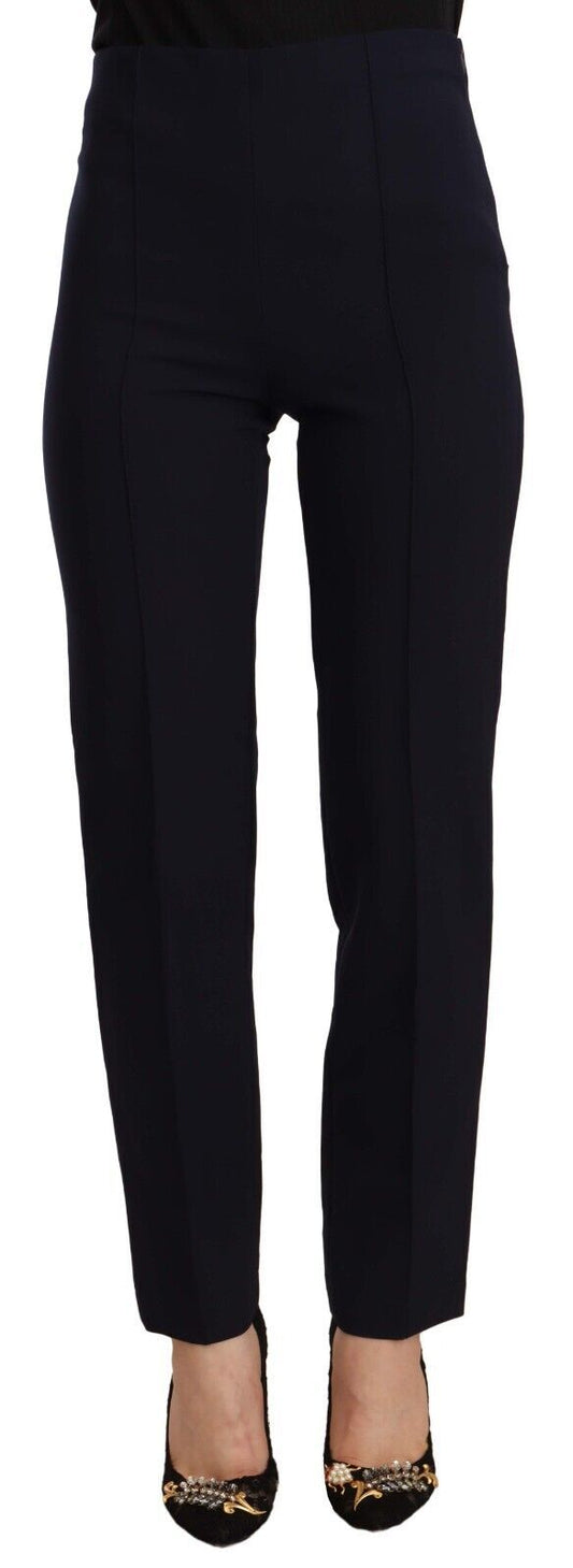 Pantalon droit taille haute élégant AGLINI