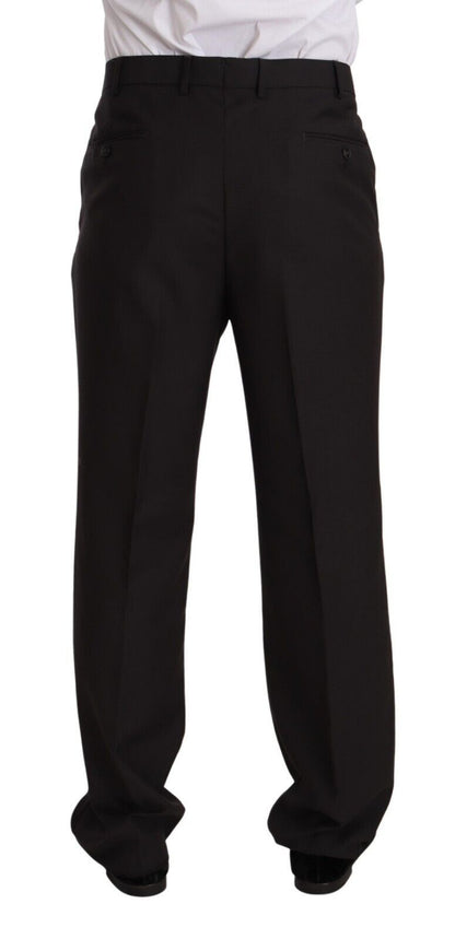 Costume deux pièces gris élégant pour homme Domenico Tagliente avec revers crantés