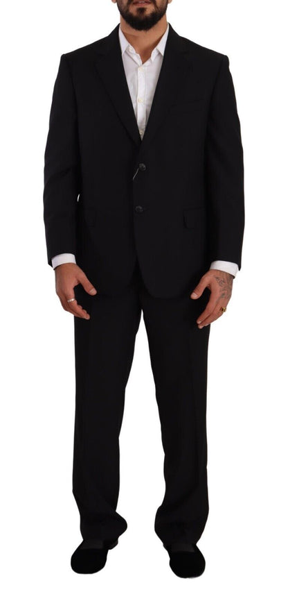 Ensemble élégant costume noir deux pièces Domenico Tagliente