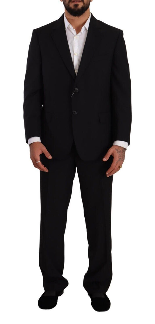 Ensemble élégant costume noir deux pièces Domenico Tagliente