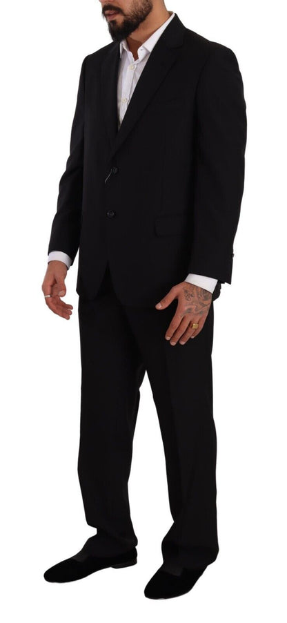 Ensemble élégant costume noir deux pièces Domenico Tagliente