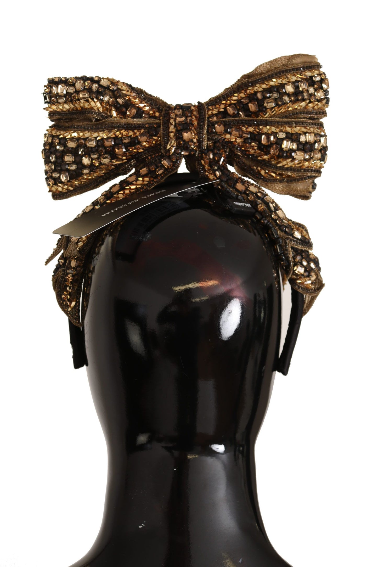 Dolce &amp; Gabbana Élégant diadème en soie orné d'or